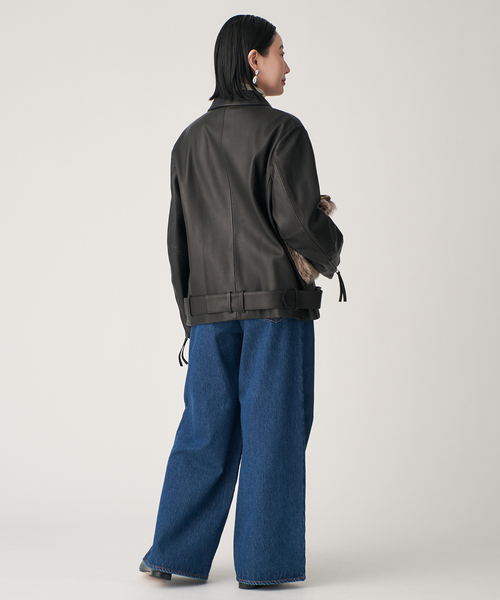 レザージップブルゾン（ライダースジャケット）｜VERMEIL par iena