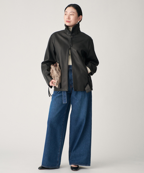 レザージップブルゾン（ライダースジャケット）｜VERMEIL par iena