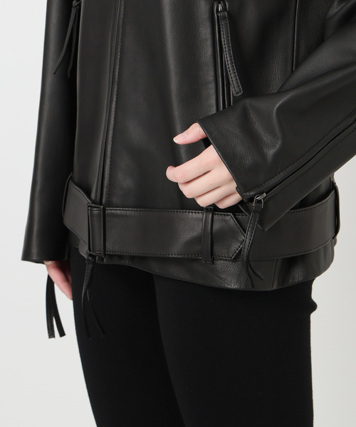 レザージップブルゾン（ライダースジャケット）｜VERMEIL par iena