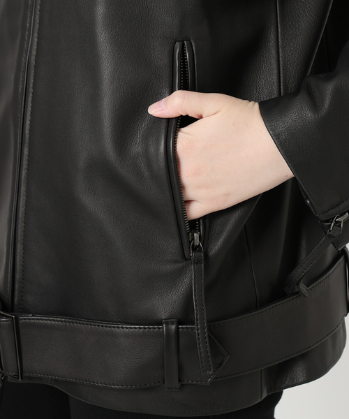 IENA ライダースジャケット イエナ ライダースジャケット レザージャケット レディース SIZE 36