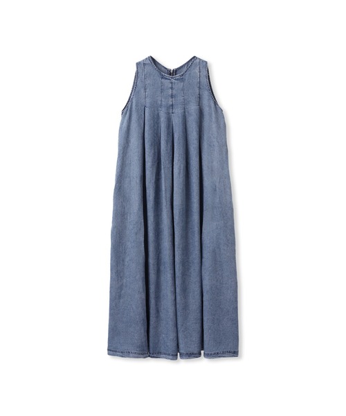 MAYSON GREY（メイソングレイ）の「デニムタックフレアワンピース≪洗濯機で洗える≫（ワンピース・レディース・ネイビー・M）」の10枚目の写真