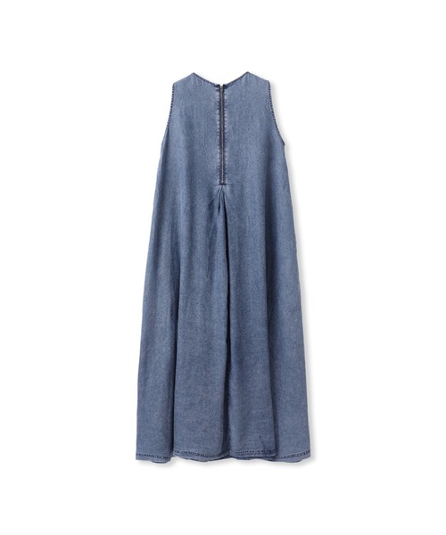 MAYSON GREY（メイソングレイ）の「デニムタックフレアワンピース≪洗濯機で洗える≫（ワンピース・レディース・ネイビー・M）」の11枚目の写真