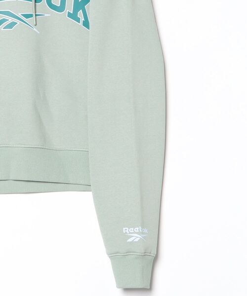 Reebok(リーボック)の「バーシティー ロゴ フーディー / SHEKIRA VARSITY HOODY(パーカー・レディース・グリーン/オフホワイト/ブラック・MEDIUM/SMALL/X-SMALL)」の13枚目の写真