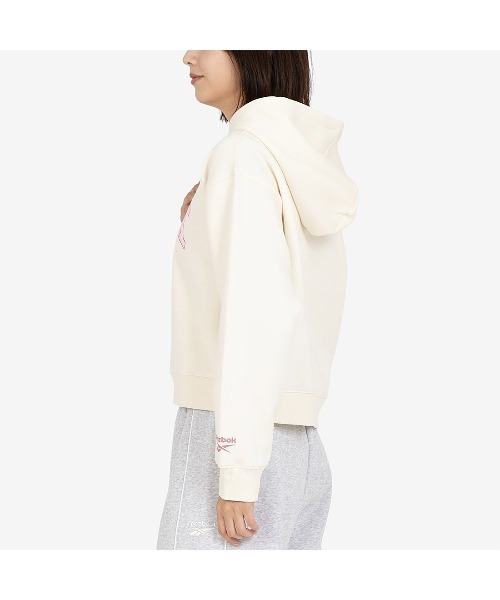 Reebok(リーボック)の「バーシティー ロゴ フーディー / SHEKIRA VARSITY HOODY(パーカー・レディース・グリーン/オフホワイト/ブラック・MEDIUM/SMALL/X-SMALL)」の4枚目の写真