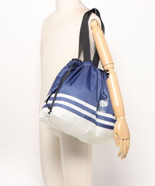 MOOMIN(ムーミン)の「MOOMIN ムーミン レインバッグカバー 2WAY リトルミイ ボーダー(エコバッグ/サブバッグ・レディース・ネイビー/ピンク・FREE)」の12枚目の写真