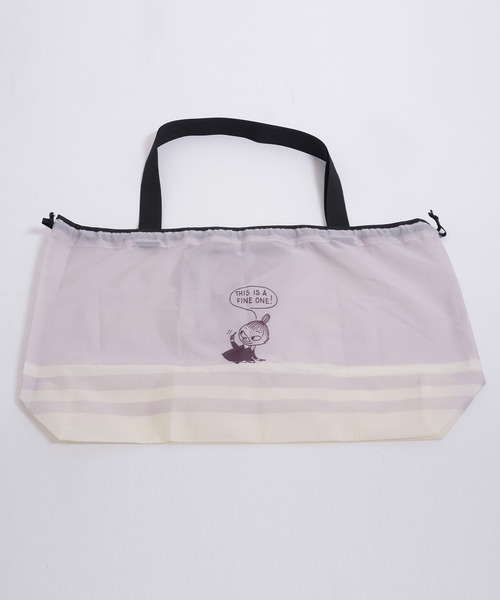 MOOMIN(ムーミン)の「MOOMIN ムーミン レインバッグカバー 2WAY リトルミイ ボーダー(エコバッグ/サブバッグ・レディース・ネイビー/ピンク・FREE)」の7枚目の写真