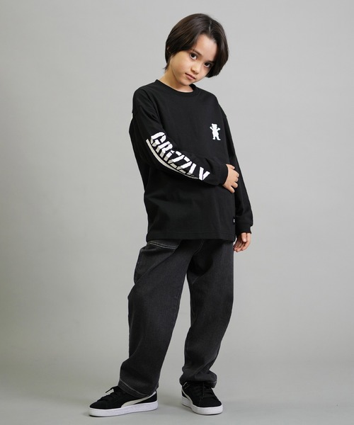 GRIZZLY（グリズリー）の「GRIZZLY/グリズリー キッズ ロンT 75251427（Tシャツ/カットソー・キッズ・ブラック/ホワイト・140cm/130cm/160cm/150cm）」の9枚目の写真