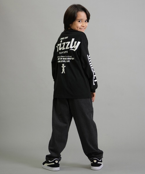 GRIZZLY（グリズリー）の「GRIZZLY/グリズリー キッズ ロンT 75251427（Tシャツ/カットソー・キッズ・ブラック/ホワイト・140cm/130cm/160cm/150cm）」の12枚目の写真