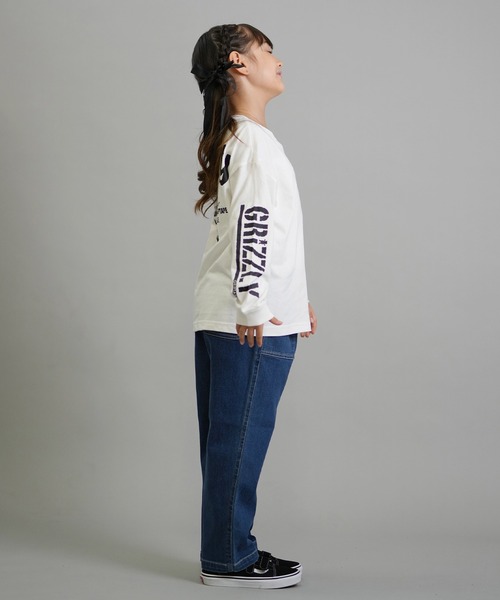 GRIZZLY（グリズリー）の「GRIZZLY/グリズリー キッズ ロンT 75251427（Tシャツ/カットソー・キッズ・ブラック/ホワイト・140cm/130cm/160cm/150cm）」の5枚目の写真