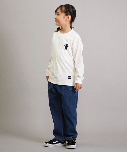 GRIZZLY（グリズリー）の「GRIZZLY/グリズリー キッズ ロンT 75251427（Tシャツ/カットソー・キッズ・ブラック/ホワイト・140cm/130cm/160cm/150cm）」の6枚目の写真