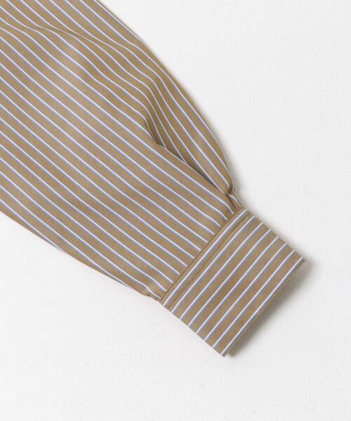 URBAN RESEARCH DOORS（アーバンリサーチドアーズ）の「ストライプドロストシャツ（シャツ/ブラウス・レディース・ネイビー/ブラウン・MEDIUM）」の12枚目の写真