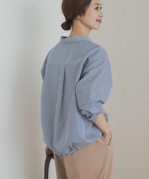 DRAWER⭐️コットン　シャツ⭐️ストライプ セール】ストライプドロストシャツ（シャツ/ブラウス）｜URBAN