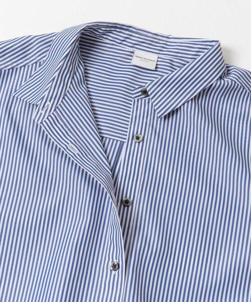 URBAN RESEARCH DOORS（アーバンリサーチドアーズ）の「ストライプドロストシャツ（シャツ/ブラウス・レディース・ネイビー/ブラウン・MEDIUM）」の22枚目の写真