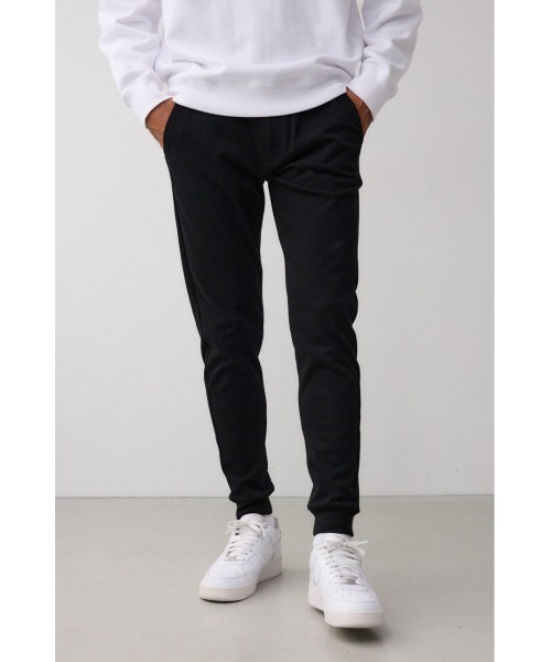 AZUL by moussy(アズールバイマウジー)の「【リピート率No.1】EASY ACTION SLIM JOGGER 2ND イージーアクションスリムジョガー(スウェットパンツ・メンズ・カーキ/杢グレー/ブラック/ライトベージュ・X-SMALL/SMALL/MEDIUM/LARGE/X-LARGE)」の2枚目の写真