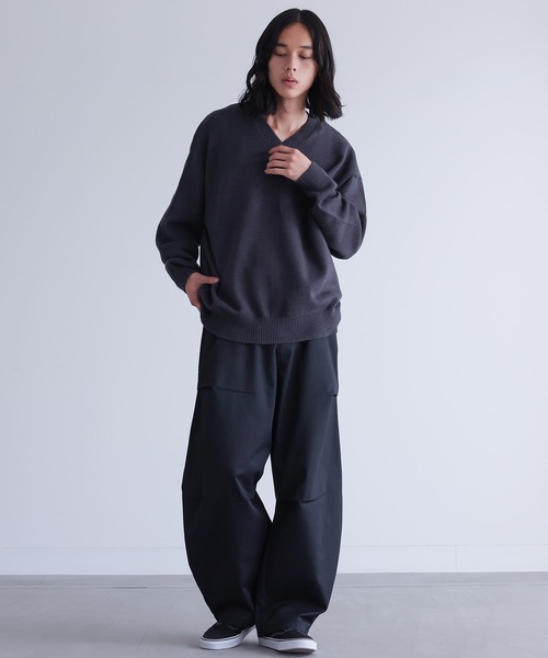 MDR(エムディアール)の「無地バレルレッグパンツ(その他パンツ・メンズ・ブラック・M/L)」の15枚目の写真