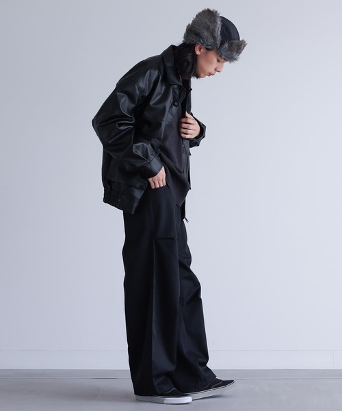 MDR(エムディアール)の「無地バレルレッグパンツ(その他パンツ・メンズ・ブラック・M/L)」の13枚目の写真