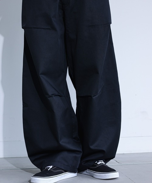 MDR(エムディアール)の「無地バレルレッグパンツ(その他パンツ・メンズ・ブラック・M/L)」の8枚目の写真