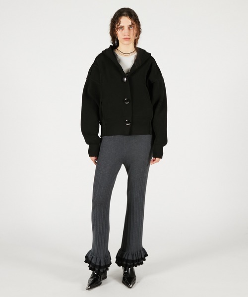 PRANKPROJECT ボレロセットコンビニット Pre-Order】フーディーニットカーディガン / Hoodie Knit Cardigan