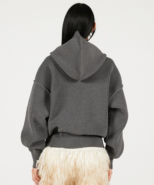 Pre-Order】フーディーニットカーディガン / Hoodie Knit Cardigan