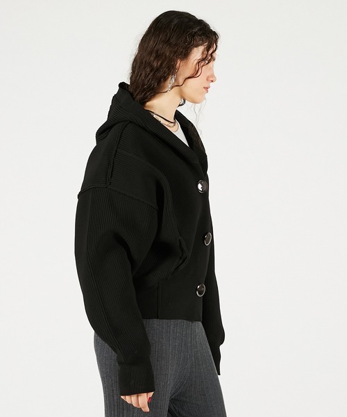 Pre-Order】フーディーニットカーディガン / Hoodie Knit Cardigan
