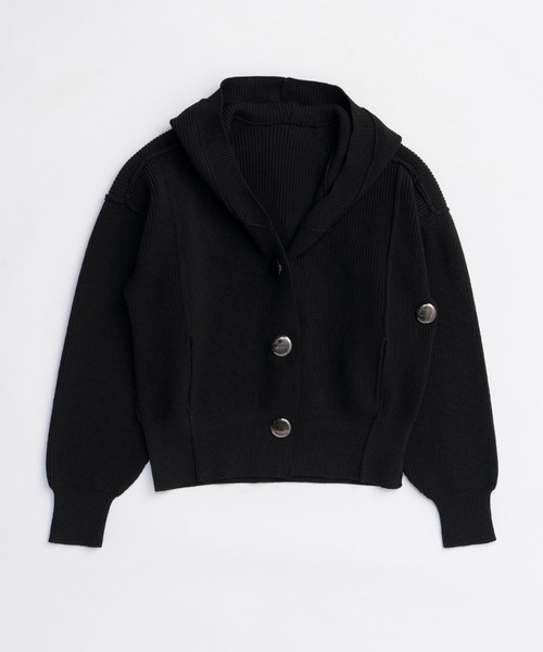 Pre-Order】フーディーニットカーディガン / Hoodie Knit Cardigan