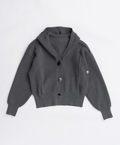 Pre-Order】フーディーニットカーディガン / Hoodie Knit Cardigan