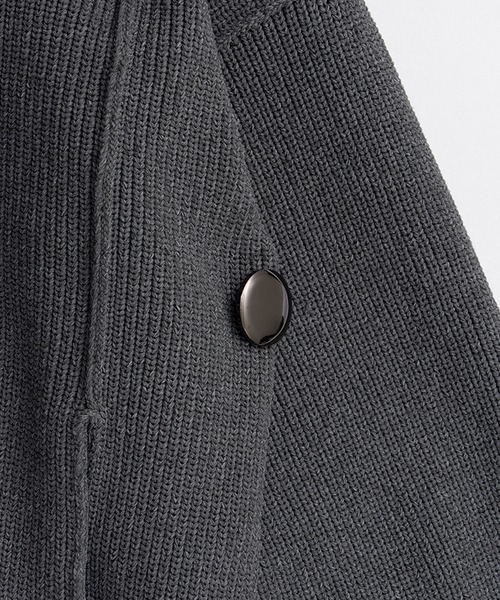 PRANK PROJECT（プランクプロジェクト）の「【Pre-Order】フーディーニットカーディガン / Hoodie Knit Cardigan（カーディガン/ボレロ・レディース・ブラック/グレー・FREE）」の9枚目の写真