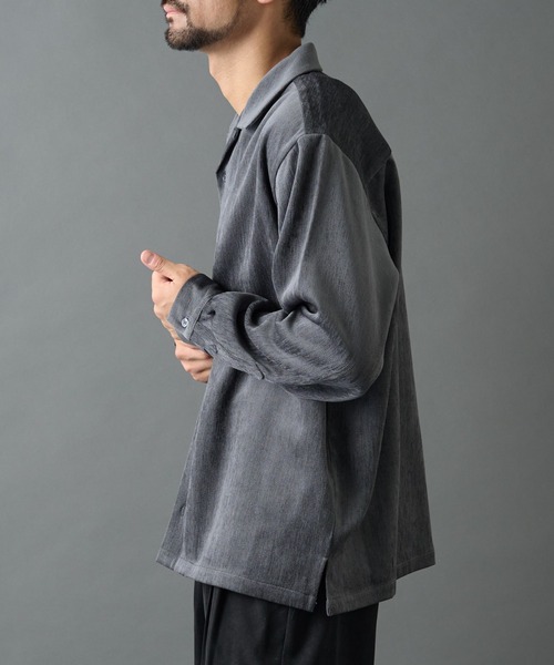 COLONY 2139(コロニートゥーワンスリーナイン)の「フェードモールシャツ(シャツ/ブラウス・メンズ・ブラウン/グレー/ブラック・LARGE/MEDIUM)」の9枚目の写真