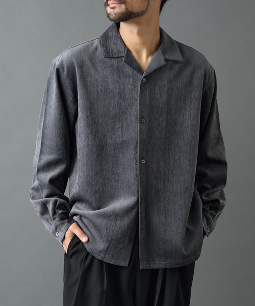 COLONY 2139(コロニートゥーワンスリーナイン)の「フェードモールシャツ(シャツ/ブラウス・メンズ・ブラウン/グレー/ブラック・LARGE/MEDIUM)」の8枚目の写真