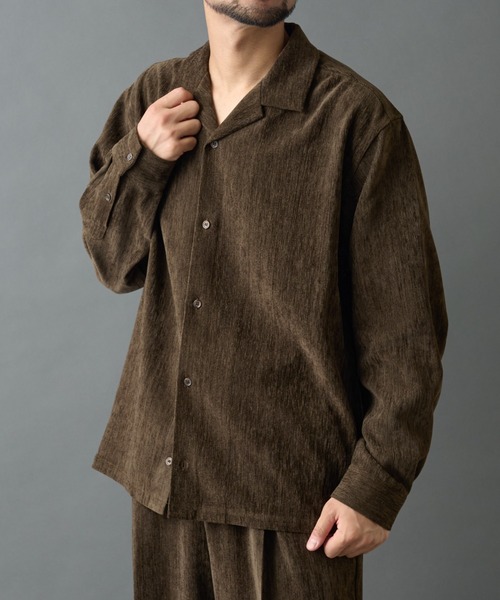 COLONY 2139(コロニートゥーワンスリーナイン)の「フェードモールシャツ(シャツ/ブラウス・メンズ・ブラウン/グレー/ブラック・LARGE/MEDIUM)」の12枚目の写真