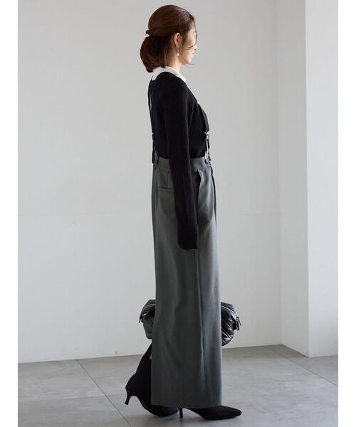 Te chichi(テチチ)の「サスペンダータイトスカート(スカート・レディース・ブラウン/グレー・F)」の12枚目の写真