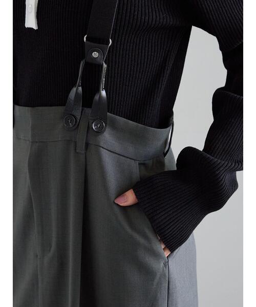 Te chichi(テチチ)の「サスペンダータイトスカート(スカート・レディース・ブラウン/グレー・F)」の13枚目の写真