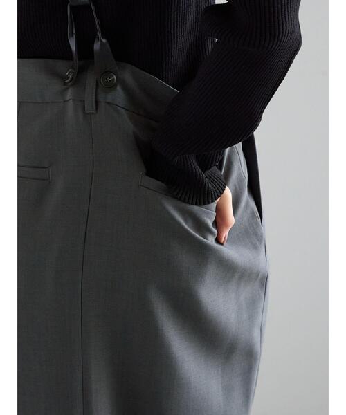 Te chichi(テチチ)の「サスペンダータイトスカート(スカート・レディース・ブラウン/グレー・F)」の14枚目の写真