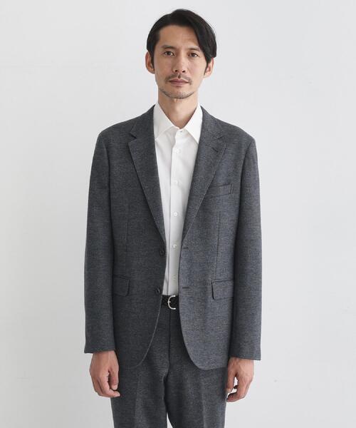TAKEO KIKUCHI(タケオキクチ)の「【Sサイズ~】尾州織 ピンヘッドムリネ ジャケット(スーツジャケット・メンズ・ネイビー/ブルー系その他/グレー・02/03/04)」の2枚目の写真