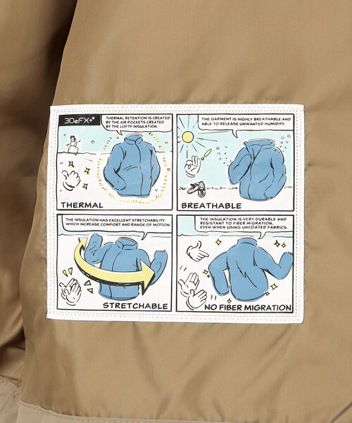 ORCIVAL（オーシバル）の「ORCIVAL | スタンドカラー中綿ブルゾン WOMEN（ブルゾン・レディース・ネイビー/オレンジ/ベージュ/ブラック・1）」の13枚目の写真