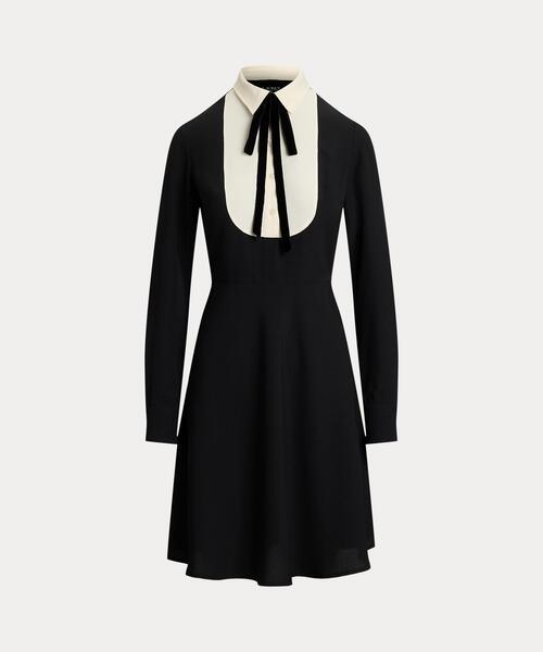 売り切り　Polo Ralph lauren ジョーゼットタイネックドレスS 売り切り Polo Ralph lauren ジョーゼットタイネックドレスS 売り切り