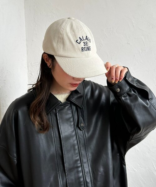 DISCOAT（ディスコート）の「【ユニセックス】コーデュロイスーベニアキャップ（キャップ・レディース・アイボリー/ブラック/ブラウン/ベージュ・FREE）」の5枚目の写真
