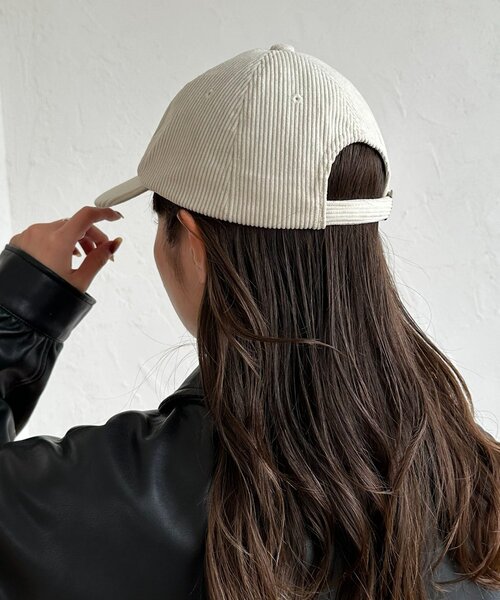 DISCOAT（ディスコート）の「【ユニセックス】コーデュロイスーベニアキャップ（キャップ・レディース・アイボリー/ブラック/ブラウン/ベージュ・FREE）」の10枚目の写真