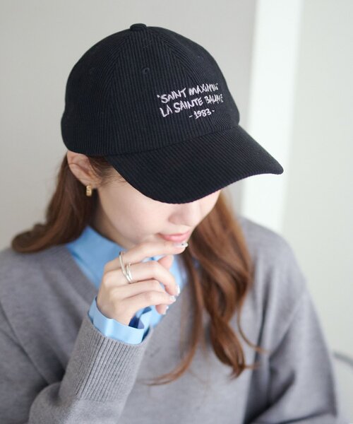 DISCOAT（ディスコート）の「【ユニセックス】コーデュロイスーベニアキャップ（キャップ・レディース・アイボリー/ブラック/ブラウン/ベージュ・FREE）」の12枚目の写真