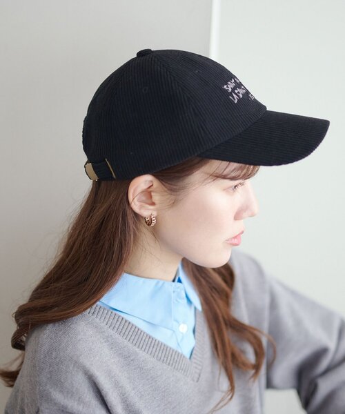 DISCOAT（ディスコート）の「【ユニセックス】コーデュロイスーベニアキャップ（キャップ・レディース・アイボリー/ブラック/ブラウン/ベージュ・FREE）」の15枚目の写真
