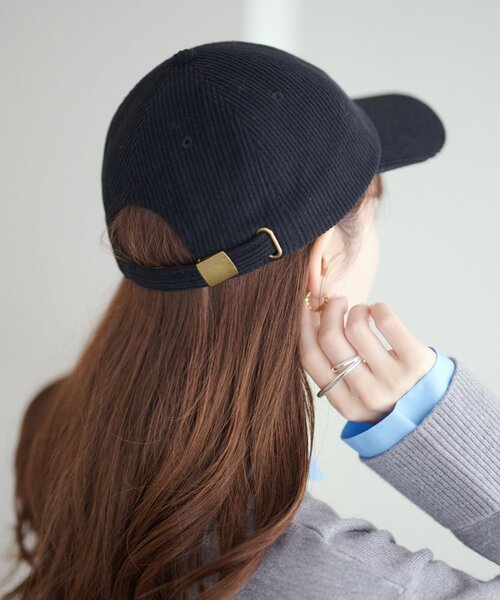 DISCOAT（ディスコート）の「【ユニセックス】コーデュロイスーベニアキャップ（キャップ・レディース・アイボリー/ブラック/ブラウン/ベージュ・FREE）」の16枚目の写真