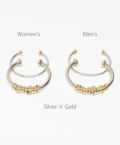 Soierie(ソワリー)の「コイル バングル / Coil bangle(バングル/リストバンド・レディース・シルバー×ゴールド/シルバー・MENS/WOMENS)」の7枚目の写真