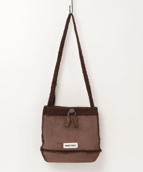 Minnetonka（ミネトンカ）の「MINNETONKA ミネトンカ ショルダーバッグ（ショルダーバッグ・レディース・チャコール/ブラウン/アイボリー・FREE）」の3枚目の写真