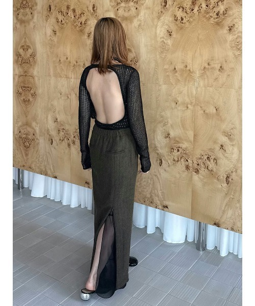 ELCHELE（エルチェレ）の「2ZIP PENCIL SKIRT（スカート・レディース・モスグリーン/ダークウッド・38/36）」の6枚目の写真