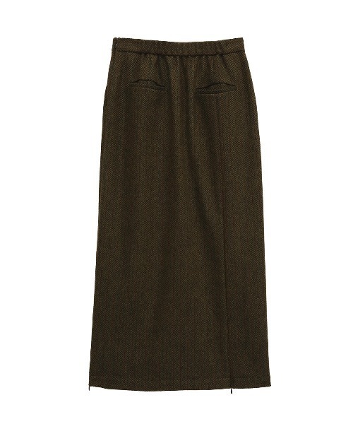 ELCHELE（エルチェレ）の「2ZIP PENCIL SKIRT（スカート・レディース・モスグリーン/ダークウッド・38/36）」の10枚目の写真