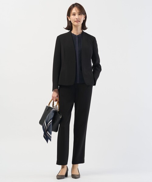 J.PRESS（ジェイプレス）の「【セットアップ対応】セラテリーダブルクロス テーパード パンツ（その他パンツ・レディース・ブラック系/ベージュ系/ネイビー系・T17/T15/T13）」の18枚目の写真