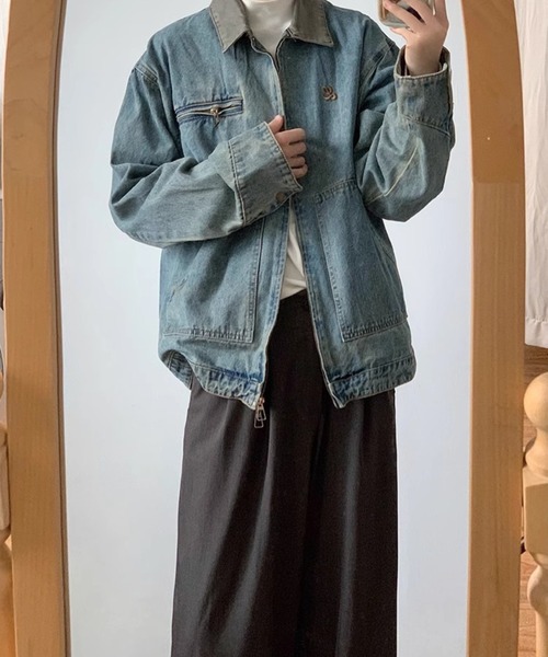 VIBGYOR（ヴィブジョー）の「デニムBIG Gジャン(BL)（デニムジャケット・メンズ・ブルー・MEDIUM）」の7枚目の写真