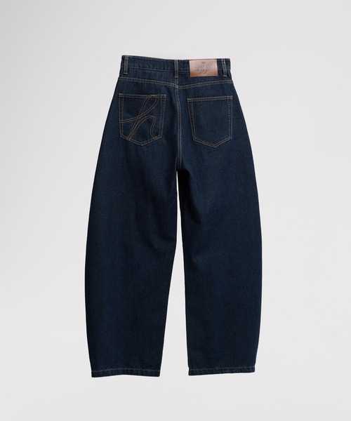 hazyl（ヘイジル）の「stitch curve pants / ステッチカーブパンツ（デニムパンツ・レディース・ブラウン系その他/ブルー・SMALL/MEDIUM）」の22枚目の写真