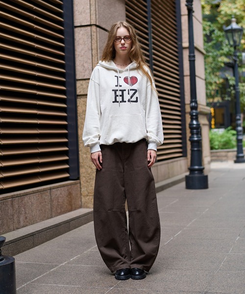 stitch curve pants / ステッチカーブパンツ（デニムパンツ）｜hazyl