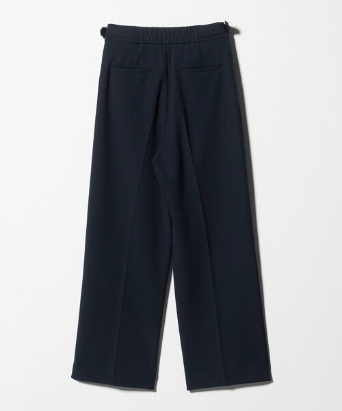 A DAY IN THE LIFE UNITED ARROWS（アデイインザライフユナイテッドアローズ）の「カットジョーゼット タックワイドパンツ ＜A DAY IN THE LIFE＞（その他パンツ・レディース・ダークブラウン/ネイビー・36/40/38）」の3枚目の写真